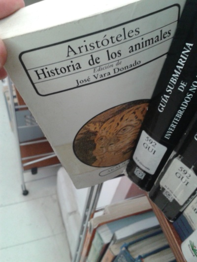 Aristóteles. Historia de los animales.